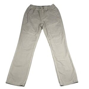 Faherty Brand Corduroy Elastic Waist‎ Pants Tan Men's S Casual Outdoor Pull On